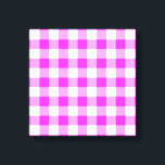 Toile Motif rose et blanc En vichy<br><div class="desc">Les carrés roses foncés, roses et blancs forment un plaid de buffle audacieux. La motif en vichy rose et blanc a été numériquement à partir de zéro. Le blanc est transparent, donc vous pouvez le changer si vous voulez. Il suffit de cliquer sur le bouton "Customiser", puis de sélectionner une...</div>