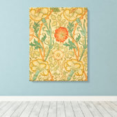 Toile Motif rose et fuchsia (par William Morris) (Insitu (Plancher de Bois))