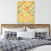 Toile Motif rose et fuchsia (par William Morris) (Insitu(Chambre))