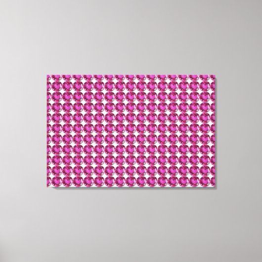 Toile Motif rose Gemstone (Recto)