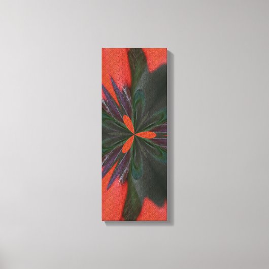 Toile Motif rouge vert Abstrait Imprimer (Recto)