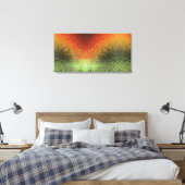 Toile Motif Rouge Vert Et Or (Insitu(Chambre))