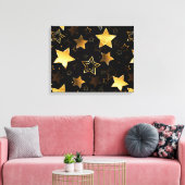 Toile Motif sans couture avec étoiles d'or (Insitu(Salon))