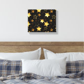 Toile Motif sans couture avec étoiles d'or (Insitu(Chambre))