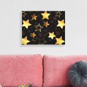 Toile Motif sans couture avec étoiles d'or (Insitu(Salon))