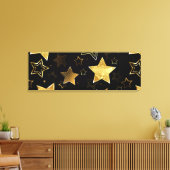 Toile Motif sans couture avec étoiles d'or (Insitu(Salon))