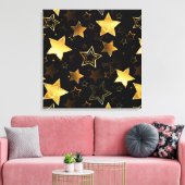 Toile Motif sans couture avec étoiles d'or (Insitu(Salon))