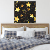 Toile Motif sans couture avec étoiles d'or (Insitu(Chambre))