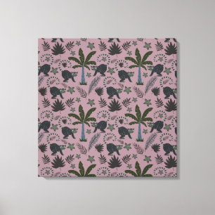 Toile Motif sans couture Les animaux tropicaux sauts de
