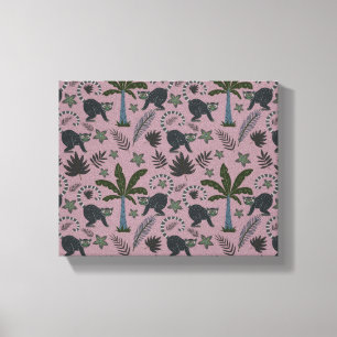 Toile Motif sans couture Les animaux tropicaux sauts de