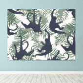 Toile Motif singe vintage (Insitu (Plancher de Bois))