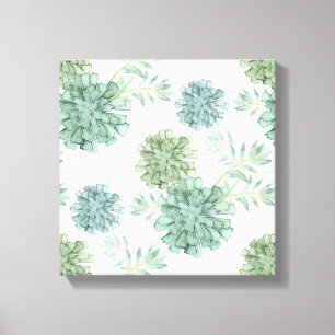 Toile Motif succulent du bonheur de plante