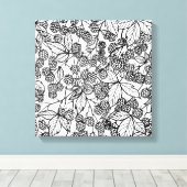 Toile Motif tiré à la main des framboises (Insitu (Plancher de Bois))