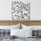 Toile Motif tiré à la main des framboises (Insitu(Chambre))