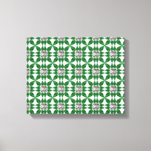 Toile Motif vert (Recto)