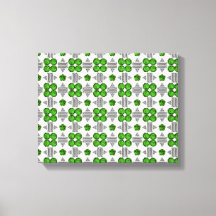 Toile Motif vert
