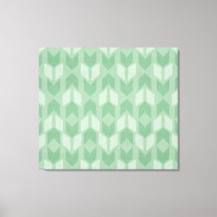 Toile Motif vert extérieur de flèche d'étape de Geo