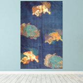 Toile Motif vintage japonais Lion (Insitu (Plancher de Bois))