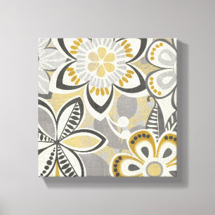 Toile Motifs floraux contemporains