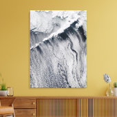 Toile Motifs nuageux visibles sur l'île Aléoutienne (Insitu(Salon))