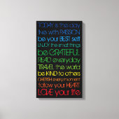 Toile Motivation colorée (Recto)