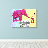 Toile Motivational Inspiration de devis poster (Insitu (Plancher de Bois))