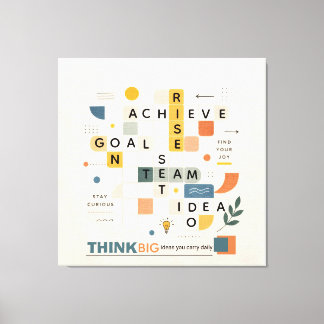 Toile Motivational inspirational minimalist typography 