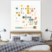 Toile Motivational inspirational minimalist typography  (Insitu(Chambre))