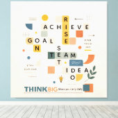 Toile Motivational inspirational minimalist typography  (Insitu (Plancher de Bois))