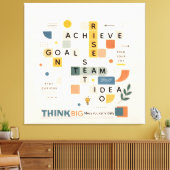 Toile Motivational inspirational minimalist typography  (Insitu(Salon))