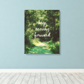 Toile Motivationnel Continuer à avancer le devis (Insitu (Plancher de Bois))