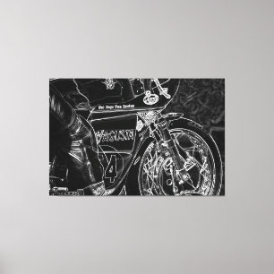 Toile Moto 1 60x40 (150x100cm) waccnm