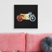 Toile Moto style rétro Vintage (Insitu(Salon))
