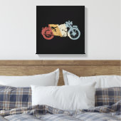 Toile Moto style rétro Vintage (Insitu(Chambre))