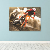 Toile Motocross Rider (Insitu (Plancher de Bois))