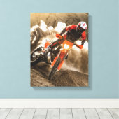 Toile Motocross Rider (Insitu (Plancher de Bois))