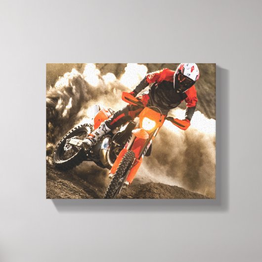 Toile Motocross Rider (Recto)