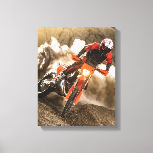 Toile Motocross Rider (Recto)