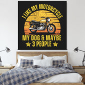 Toile Motocyclette de chien (Insitu(Chambre))