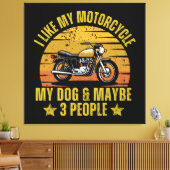 Toile Motocyclette de chien (Insitu(Salon))