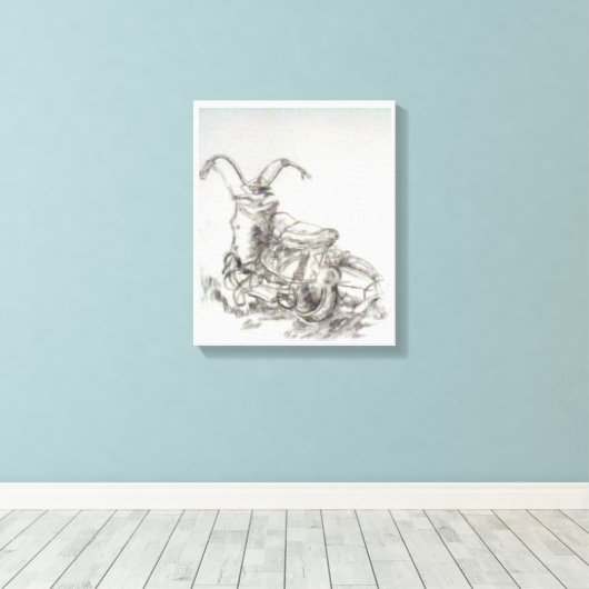 Toile Motorcycle (Insitu (Plancher de Bois))