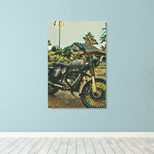 Toile Motorcycle lover gift (Insitu (Plancher de Bois))