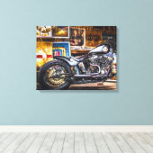 Toile Motorcycle muse Harley Davidson dans l'art Scène (Insitu (Plancher de Bois))