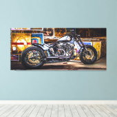 Toile Motorcycle muse Harley Davidson dans l'art Scène (Insitu (Plancher de Bois))