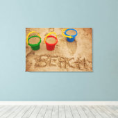 Toile Mots De Sable De Plage (Insitu (Plancher de Bois))