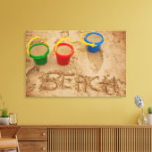 Toile Mots De Sable De Plage (Insitu(Salon))
