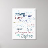 Toile Mots d'inspiration (Recto)