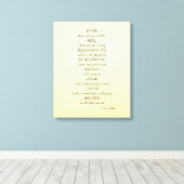 Toile Mots d'inspiration chic, simples et élégants (Insitu (Plancher de Bois))