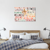 Toile Mots fitness (Insitu(Chambre))