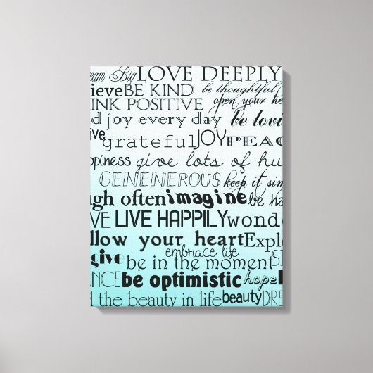 Toile Mots Inspirants (Recto)